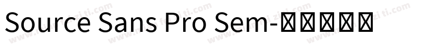 Source Sans Pro Sem字体转换